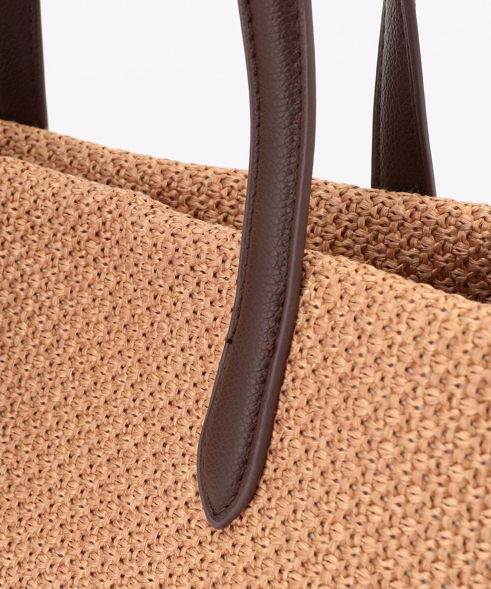 ANY ワイドフェイクラフィアトートバッグ 