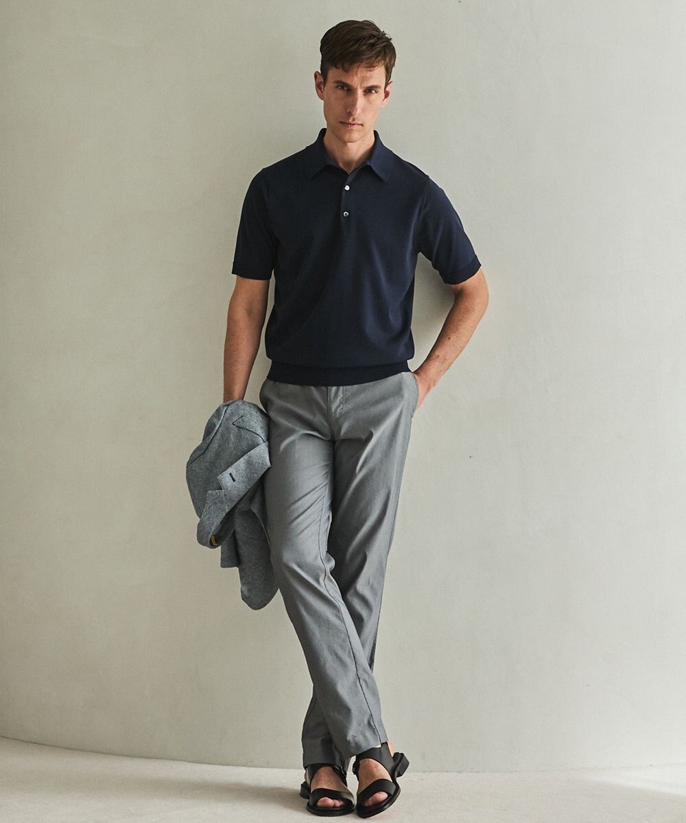 GOTAIRIKU 毎日の仕事着に【洗濯機可】テーラード DRESS BIZ ニットポロ 