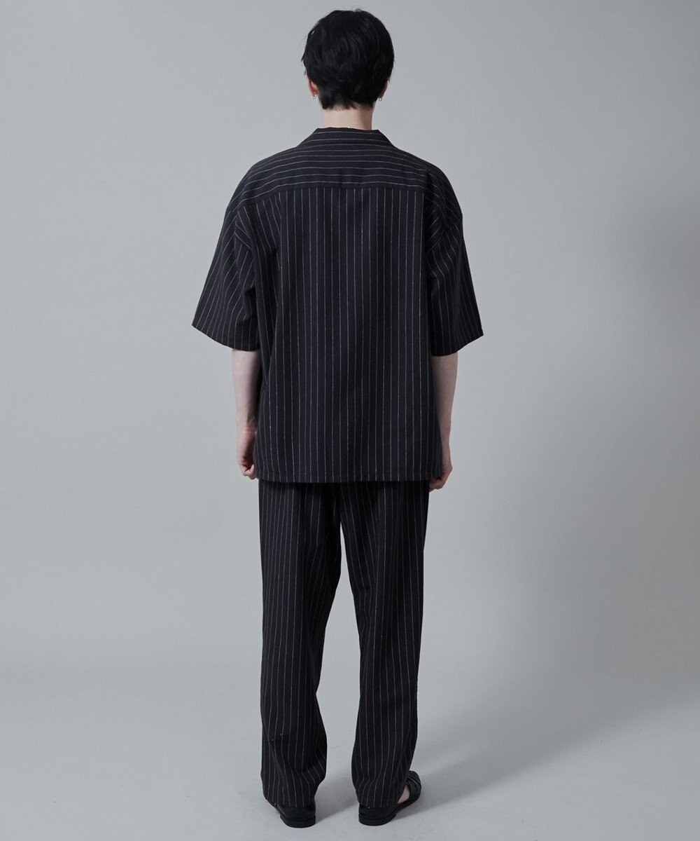 WEGO 【ユニセックス着用アイテム/手洗い可/SETUP可】リネンレーヨンオープンカラーシャツ（S） 