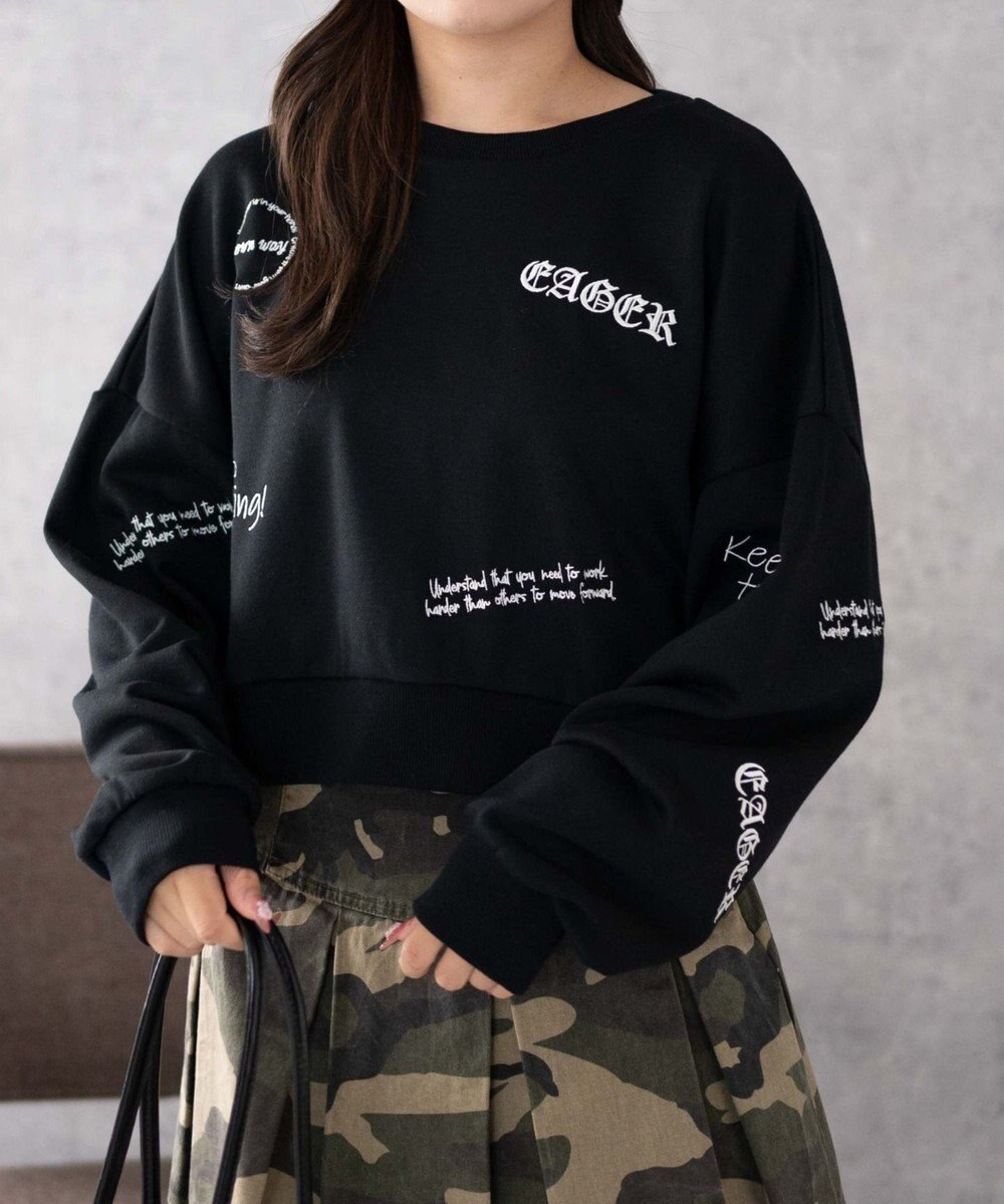 WEGO スクリブルグラフィックスウェット 