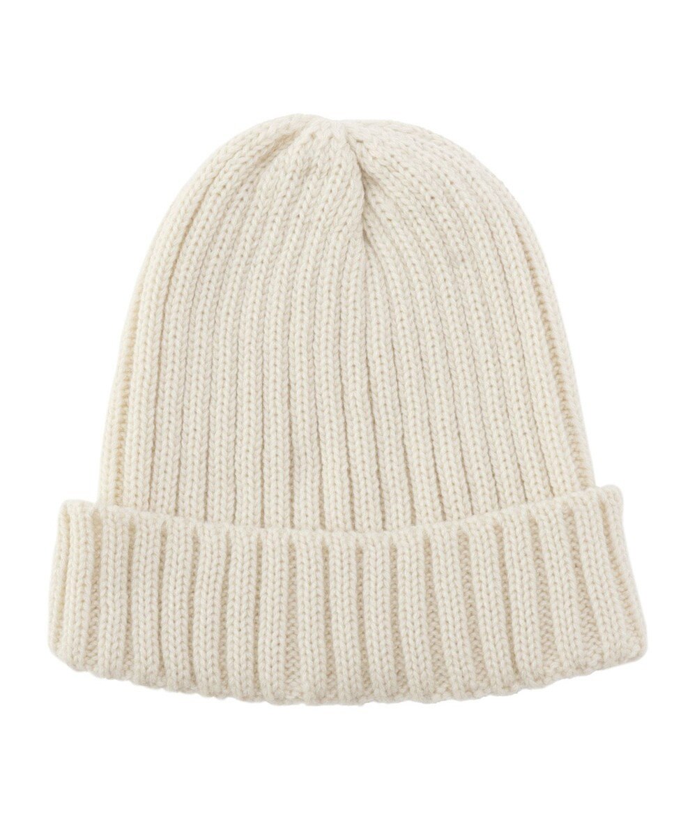 MOONBAT 【FUDGE11月号掲載】PAUL & JOE ACCESSOIRES ヌネット刺繍ワッペン付リブニット帽 