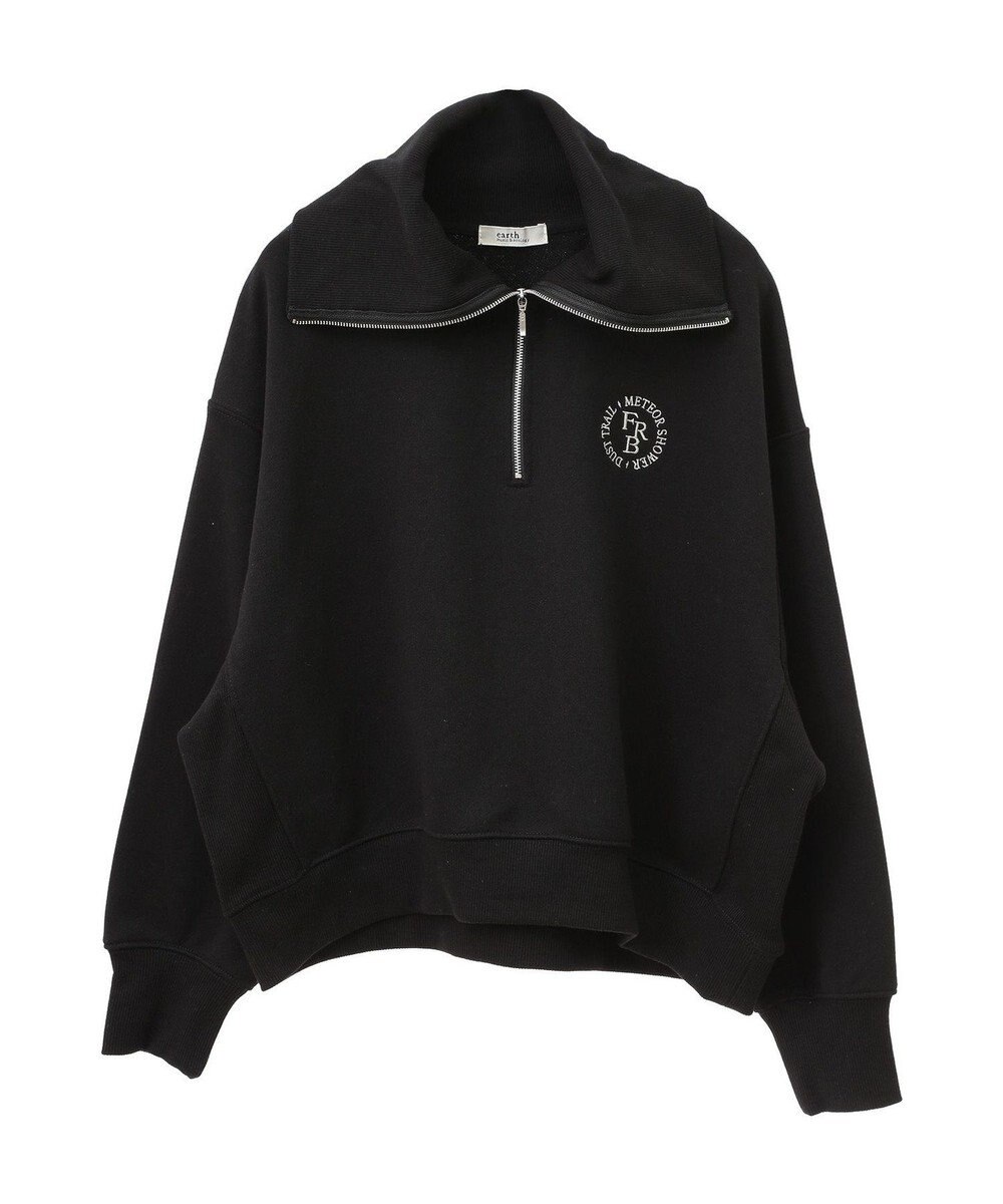 earth music&ecology ハーフＺＩＰプルオーバー 