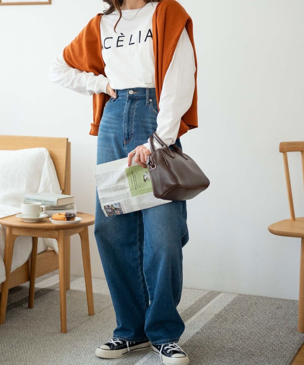 WEGO 【WEB限定】クルーネックプリントロンT 