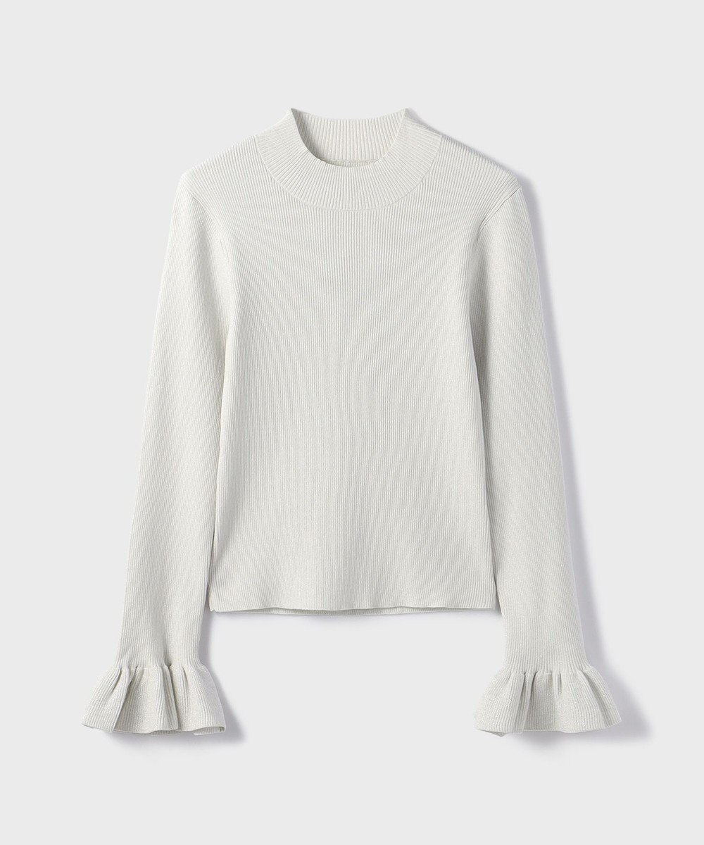 GRACE CONTINENTAL ラメリブニットトップ 