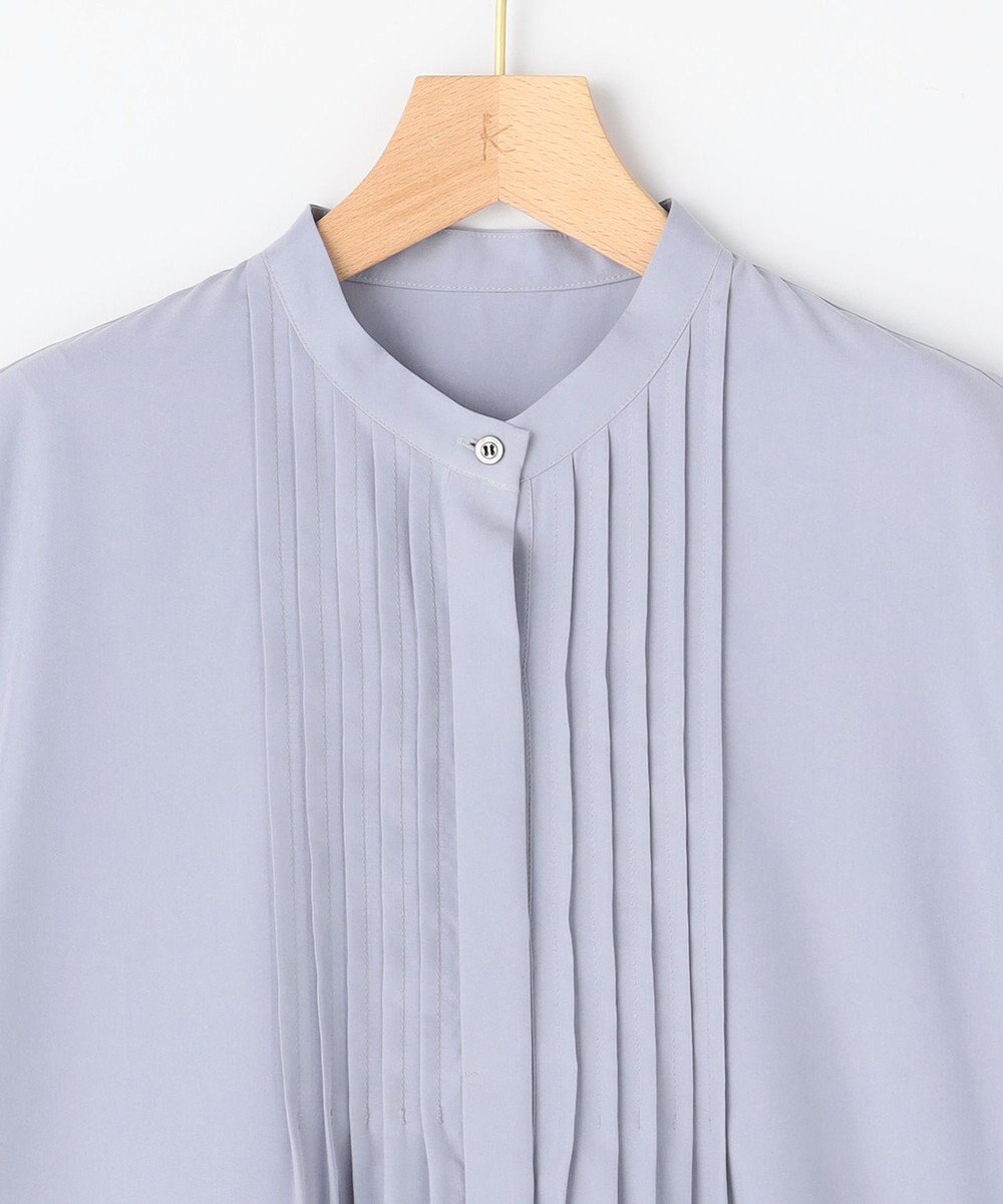 組曲 【先行予約】スムースクロス ピンタックブラウス 