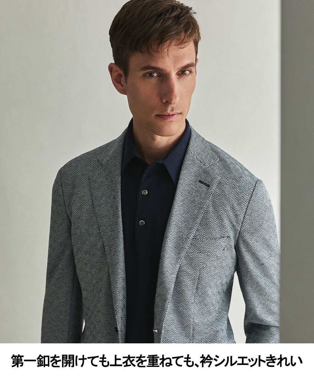 GOTAIRIKU 毎日の仕事着に【洗濯機可】テーラード DRESS BIZ ニットポロ 