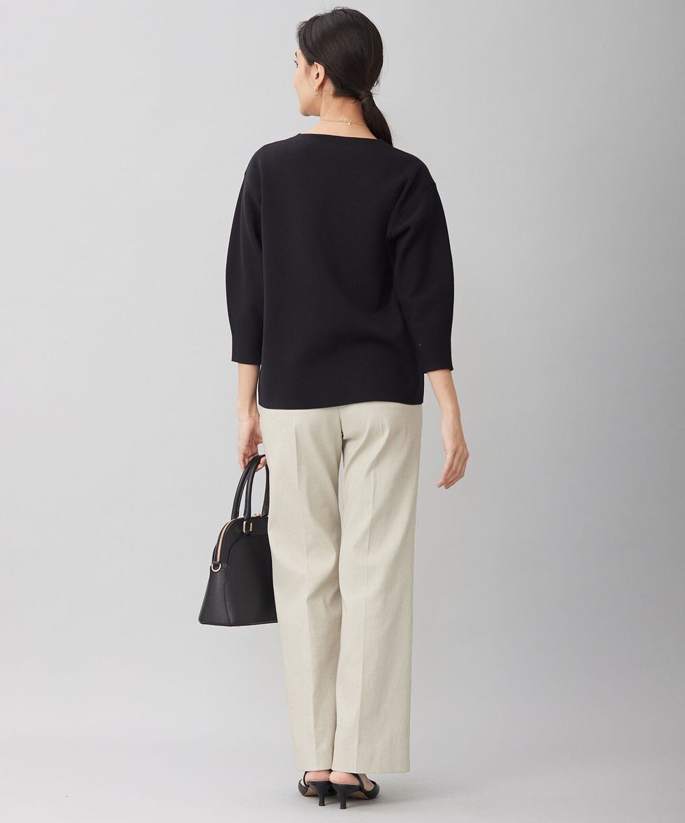 自由区 【接触冷感・UVカット・吸水速乾・洗える】シェルタリングオックスストレート パンツ 