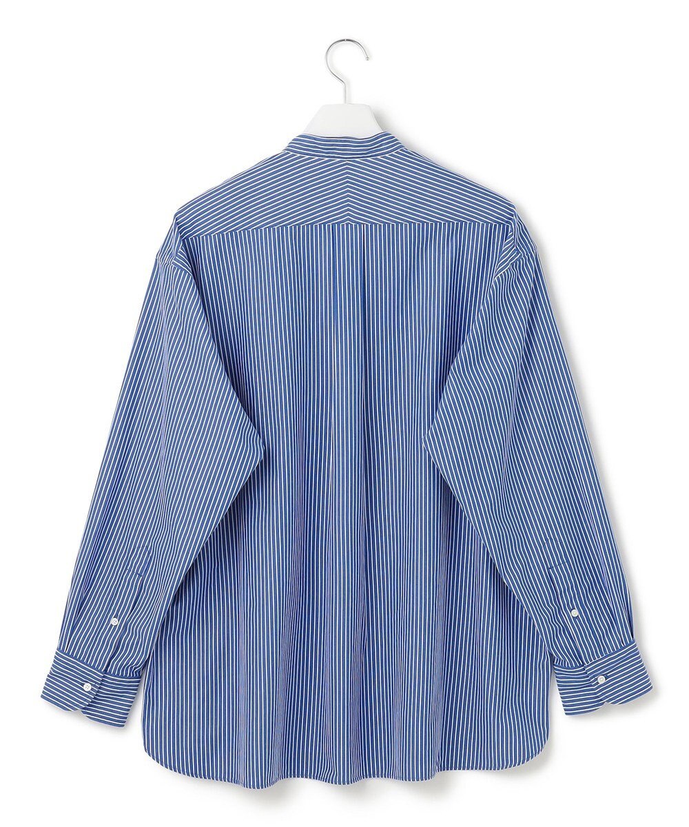 J.PRESS YORK STREET 【UNISEX】ストライプ バンドカラーシャツ 