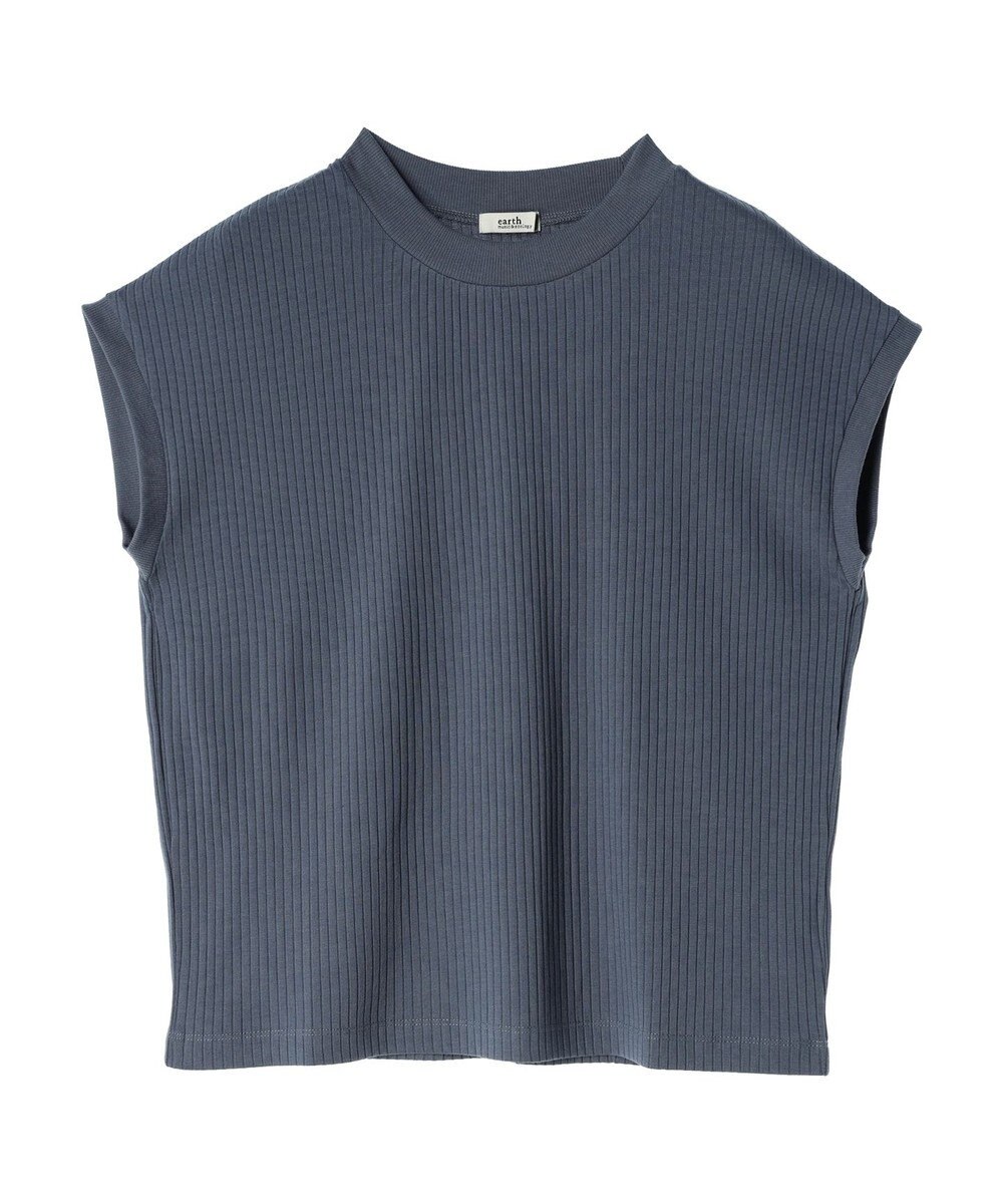 earth music&ecology フレンチスリーブリブプルオーバー 