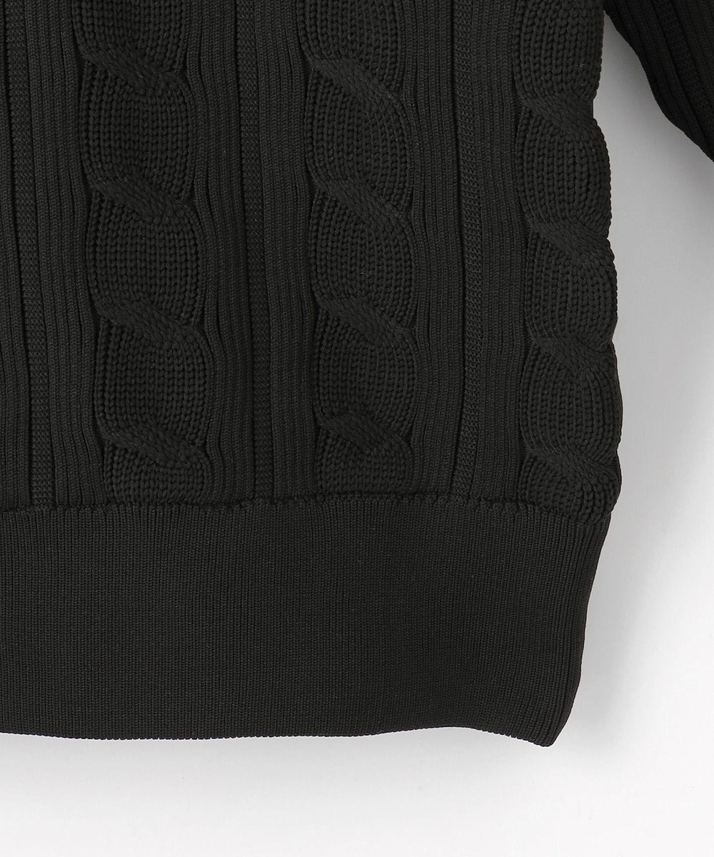 23区GOLF 【MEN】ケーブルジップアップカーディガン　防風裏地付き 