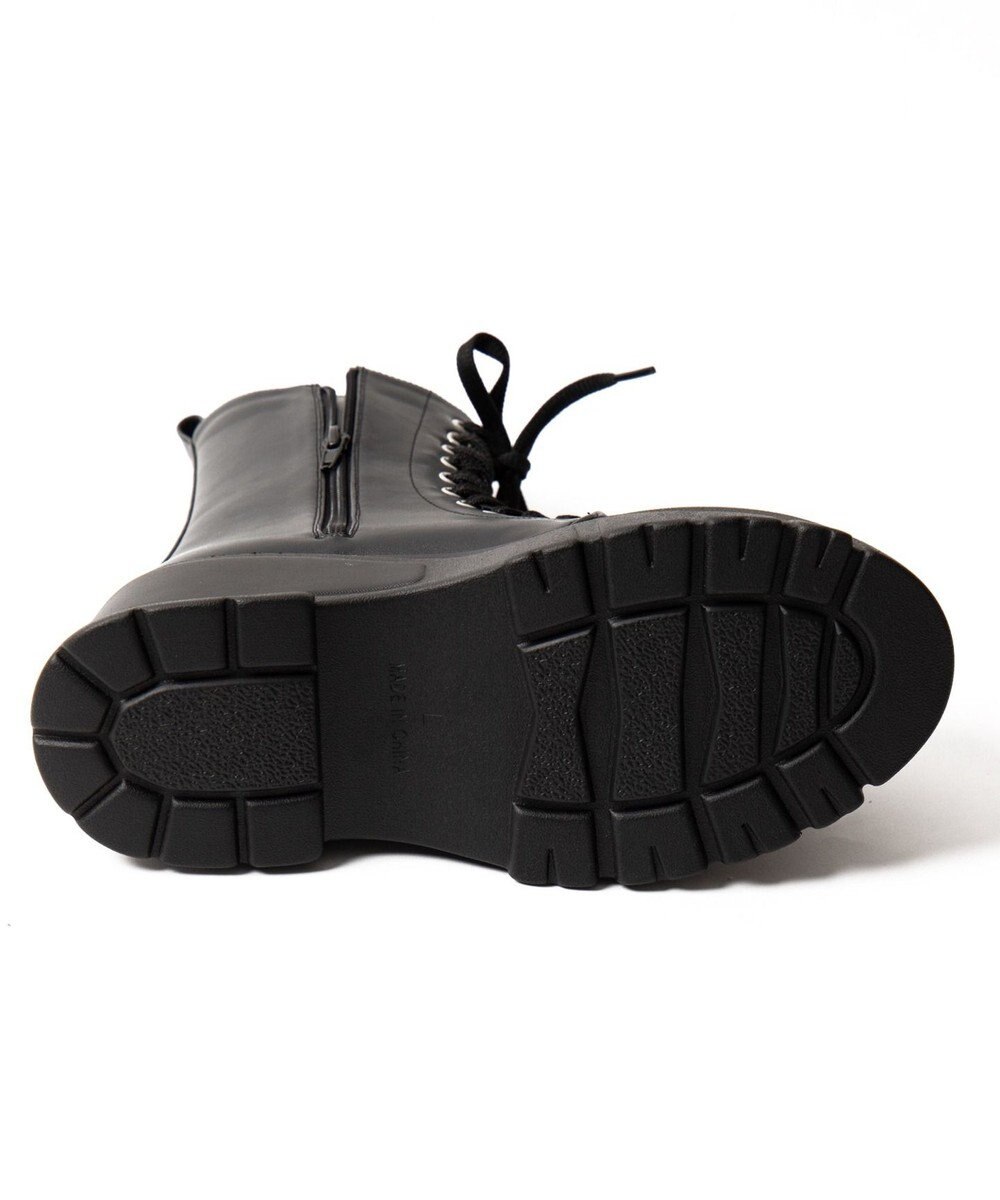 WEGO 厚底ボリュームレースアップショートブーツ 