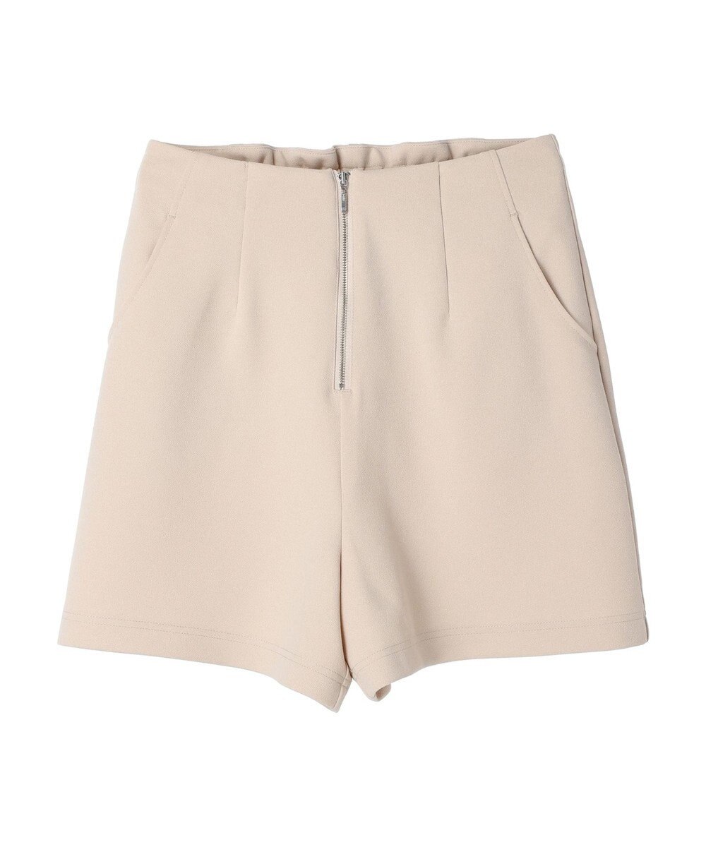 earth music&ecology フロントジップショートパンツ 