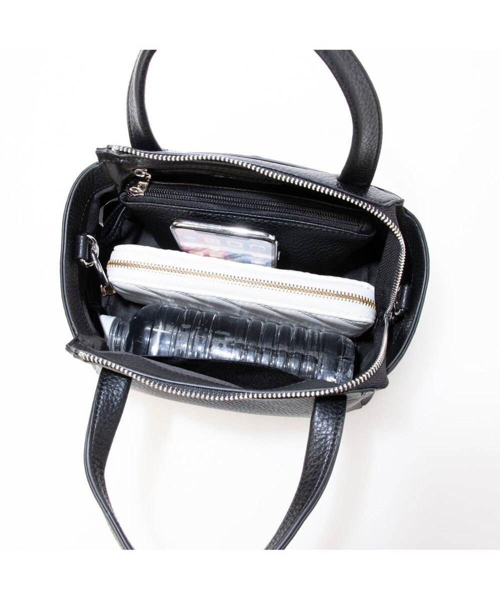 UNBILLION カシュカシュ cachecache / ポーチ付ダブルフェイスミニボストンバッグ 