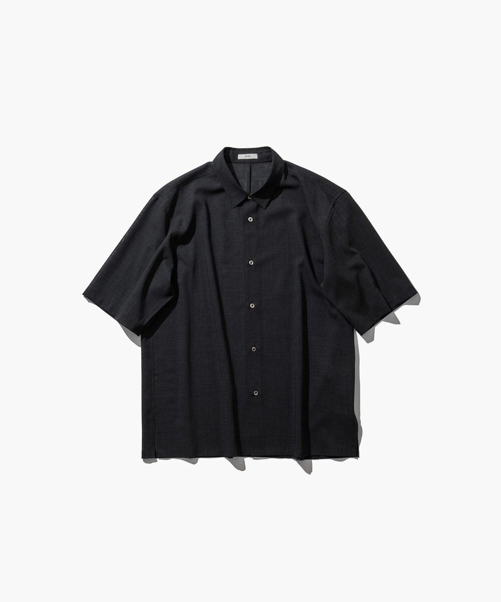 ATON TWIST WOOL GAUZE | ハーフスリーブシャツ - UNISEX 