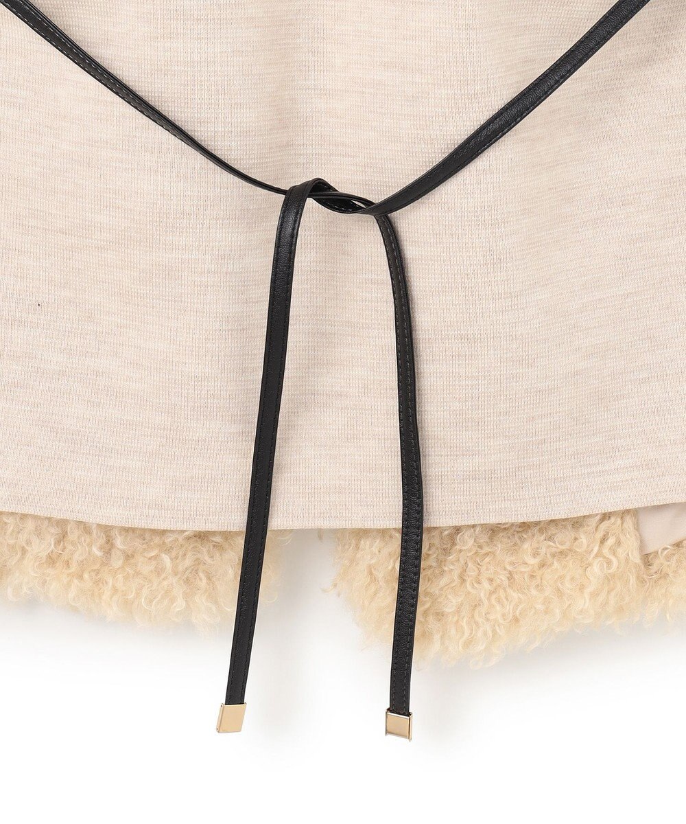 BEIGE， PUY / フェイクファーベスト 