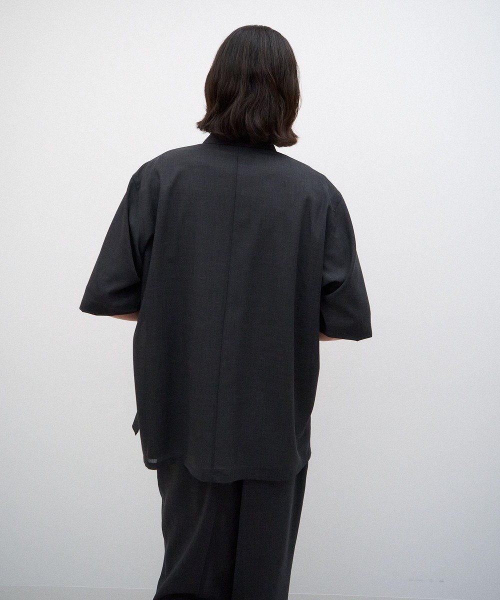 ATON TWIST WOOL GAUZE | ハーフスリーブシャツ - UNISEX 