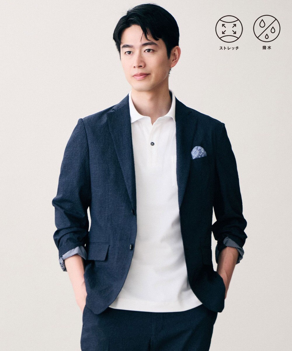 JOSEPH ABBOUD 【洗える/UV/エコ撥水/26SSモデル登場】ライトウェーブライト ジャケット 