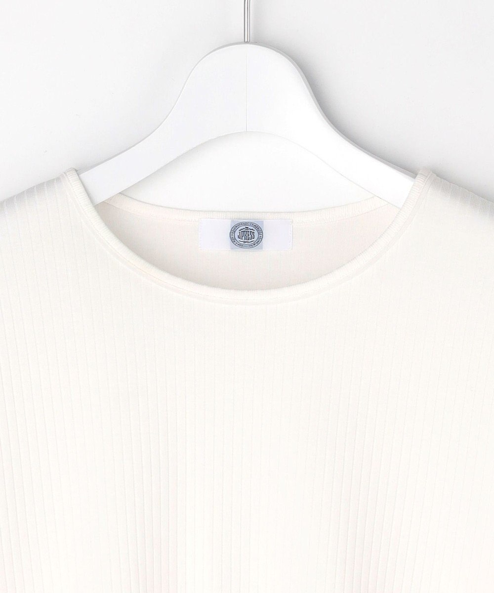 J.PRESS LADIES L 針抜きフライス クルーネック カットソー 