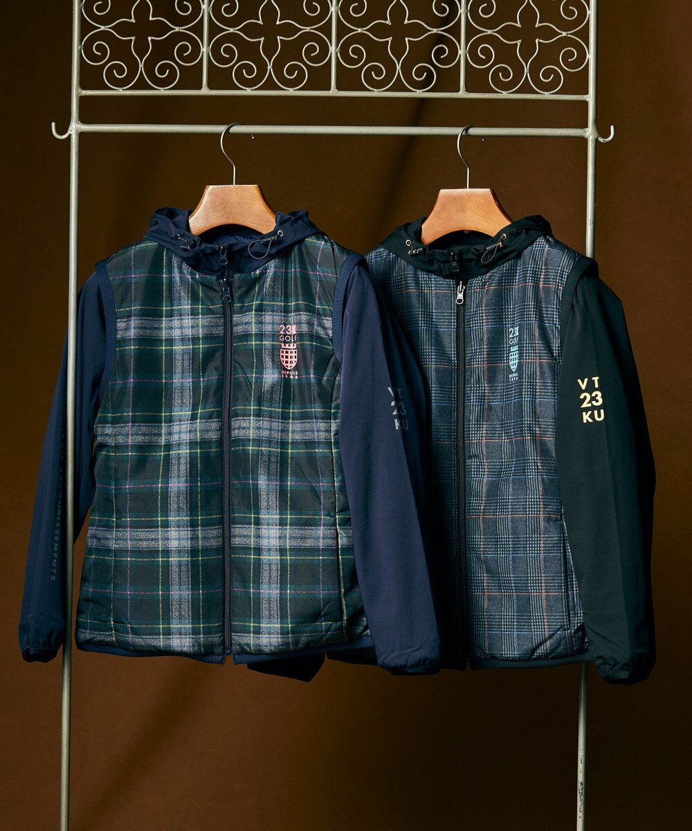 23区GOLF 【WOMEN】マルチウェイ ブルゾン＆リバーシブルベスト セットアイテム　気温の変化に対応 