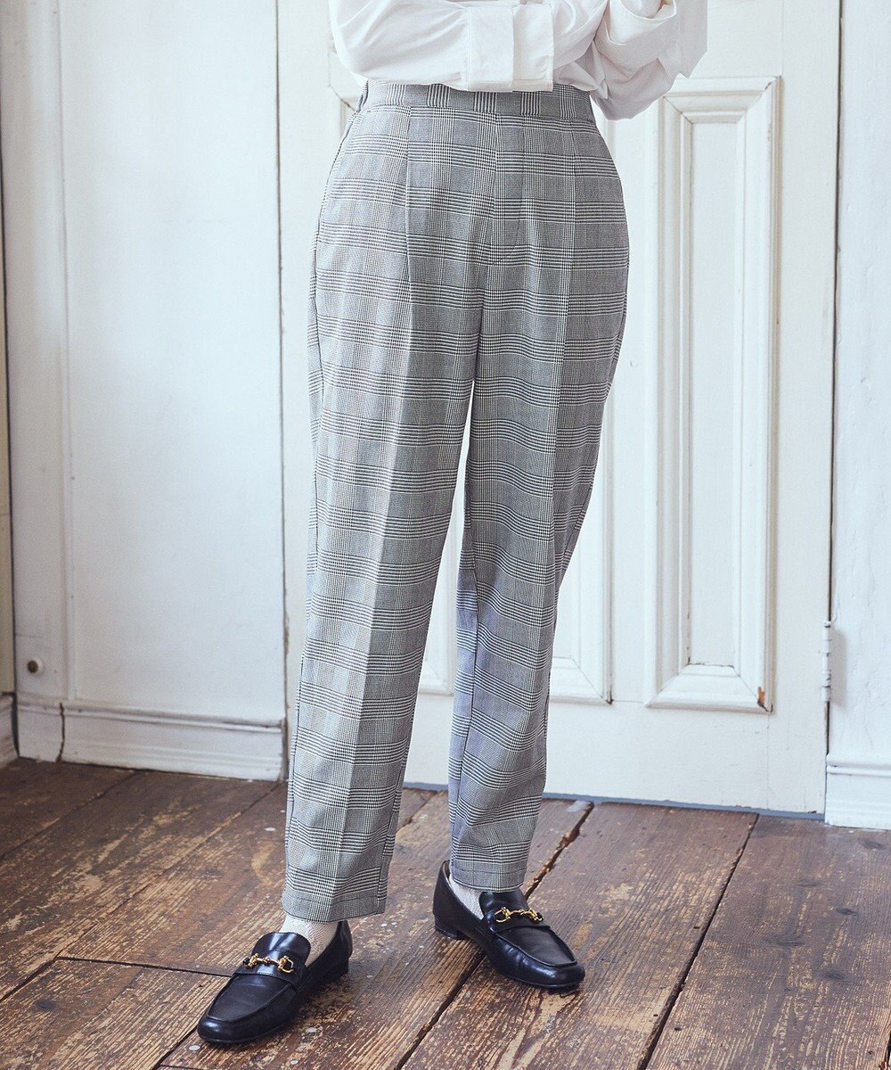 earth music&ecology 裏起毛テーパードパンツ 