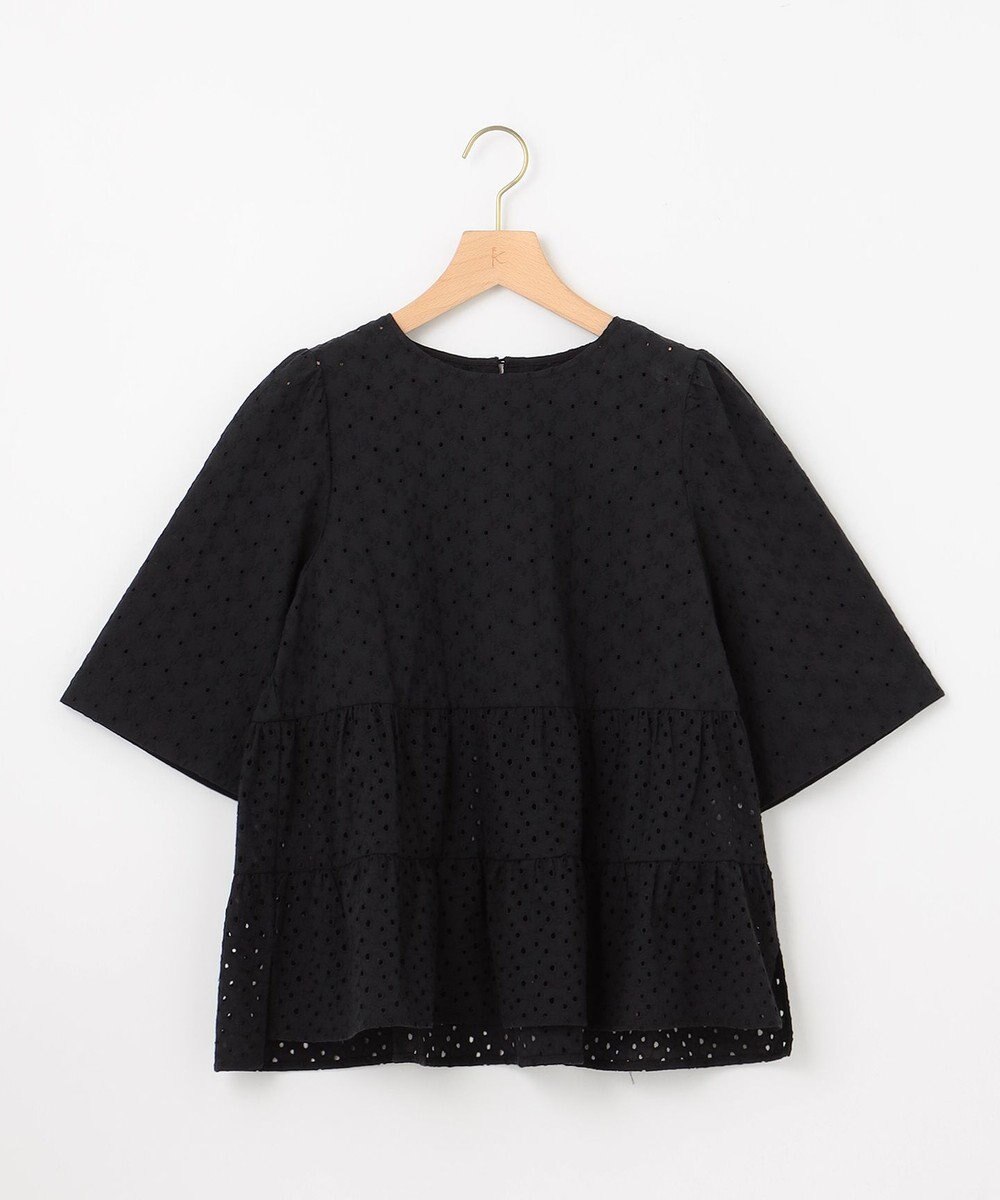 組曲 S エンブロイダリーレースフリル ブラウス 