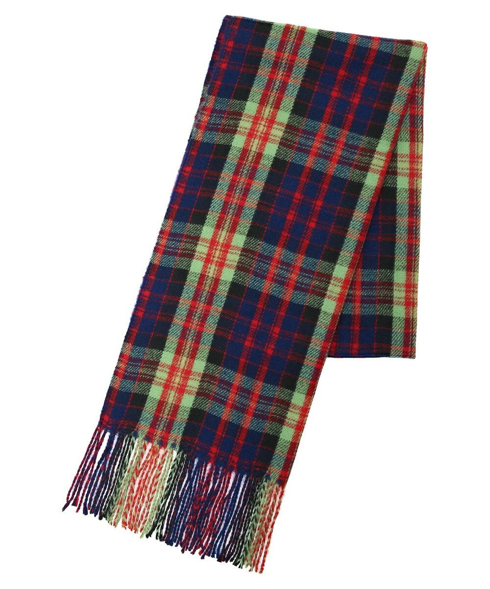 Green Parks カラーチェックストール 