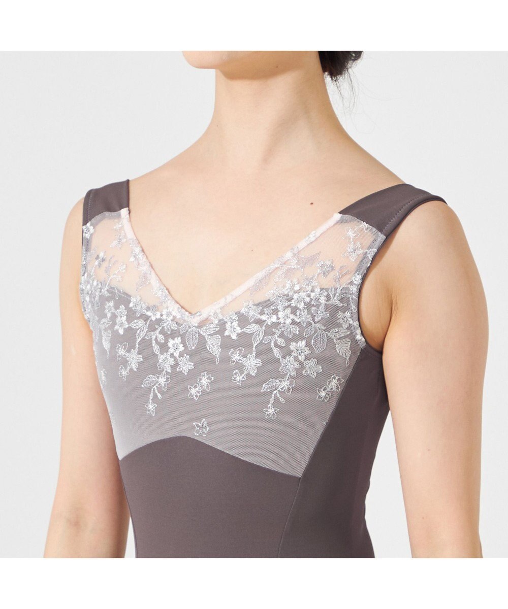 Chacott 【Nela ライン】ジュニア ノースリーブレオタード 