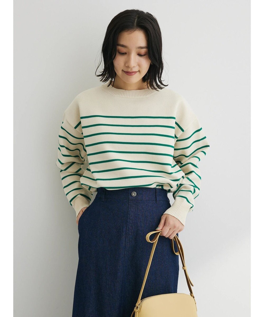 Green Parks ・ｎｏｖｅｍ９　ボーダーエアーニットプルオーバー 