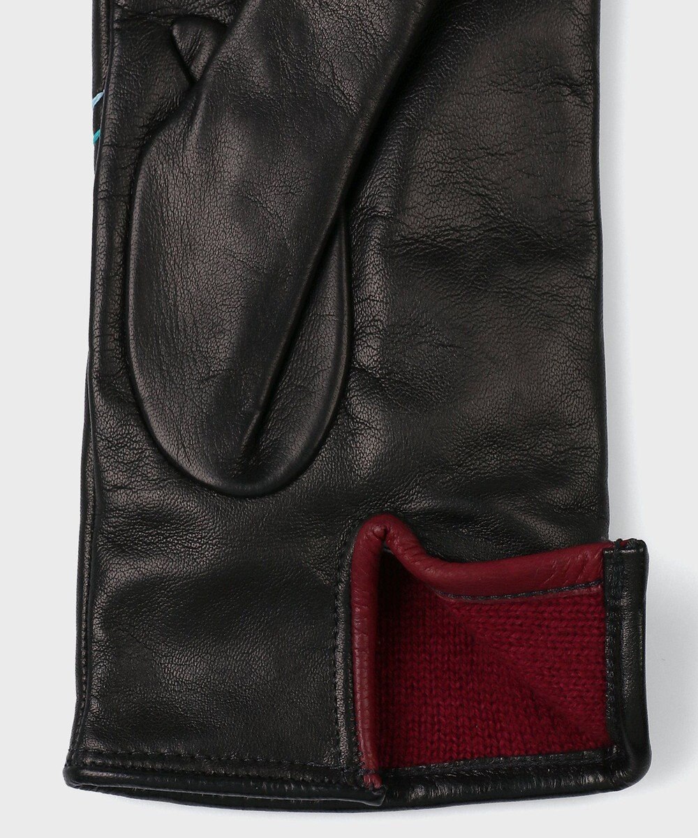 Paul Smith スワール ステッチ レザーグローブ 