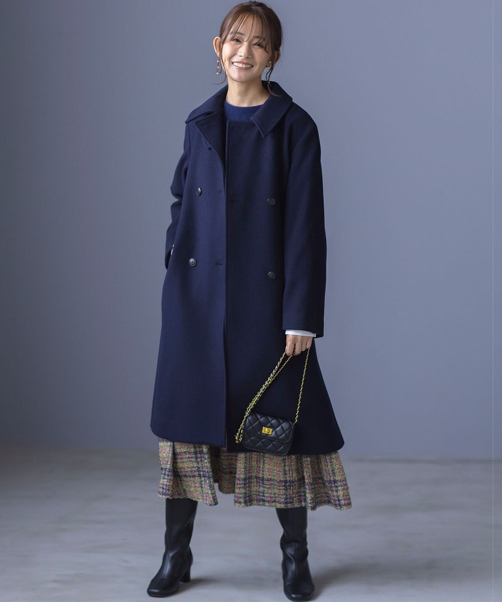 組曲 L ライトビーバー トレンチライク ロングコート 