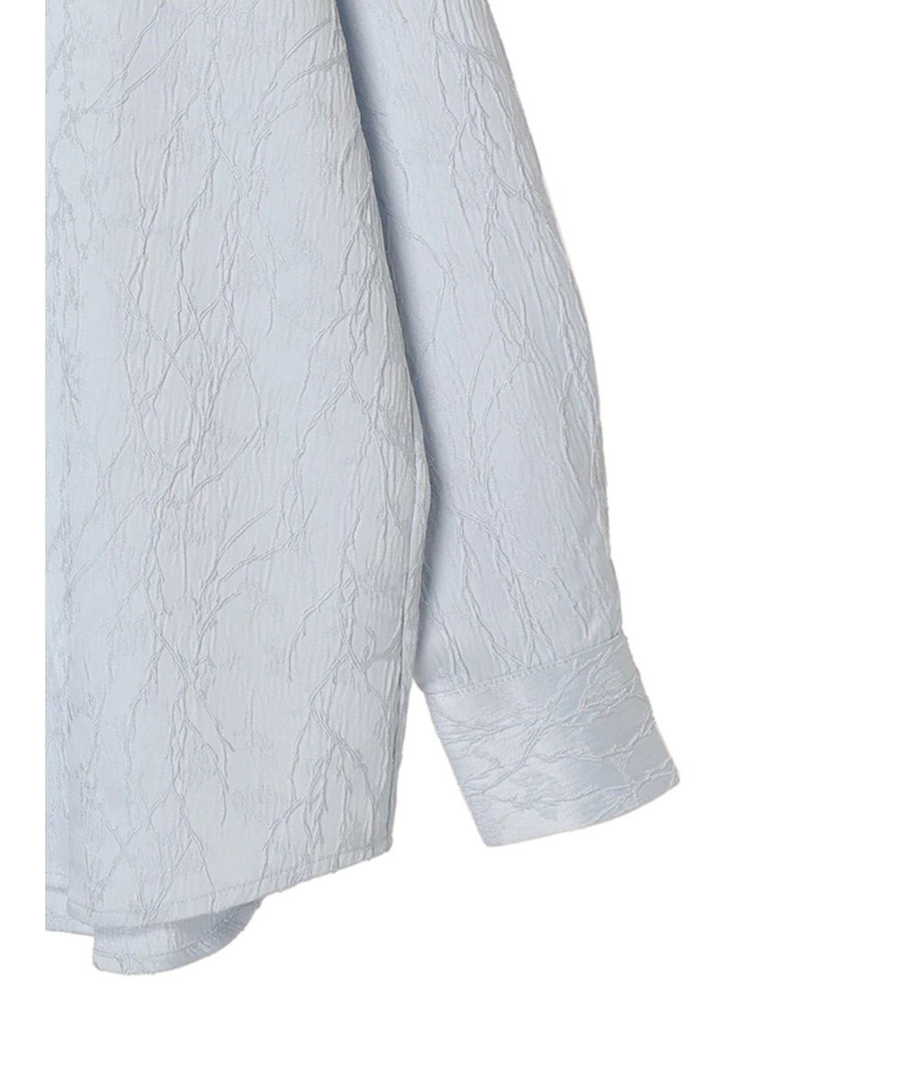 earth music&ecology フラワージャガードシャツ 