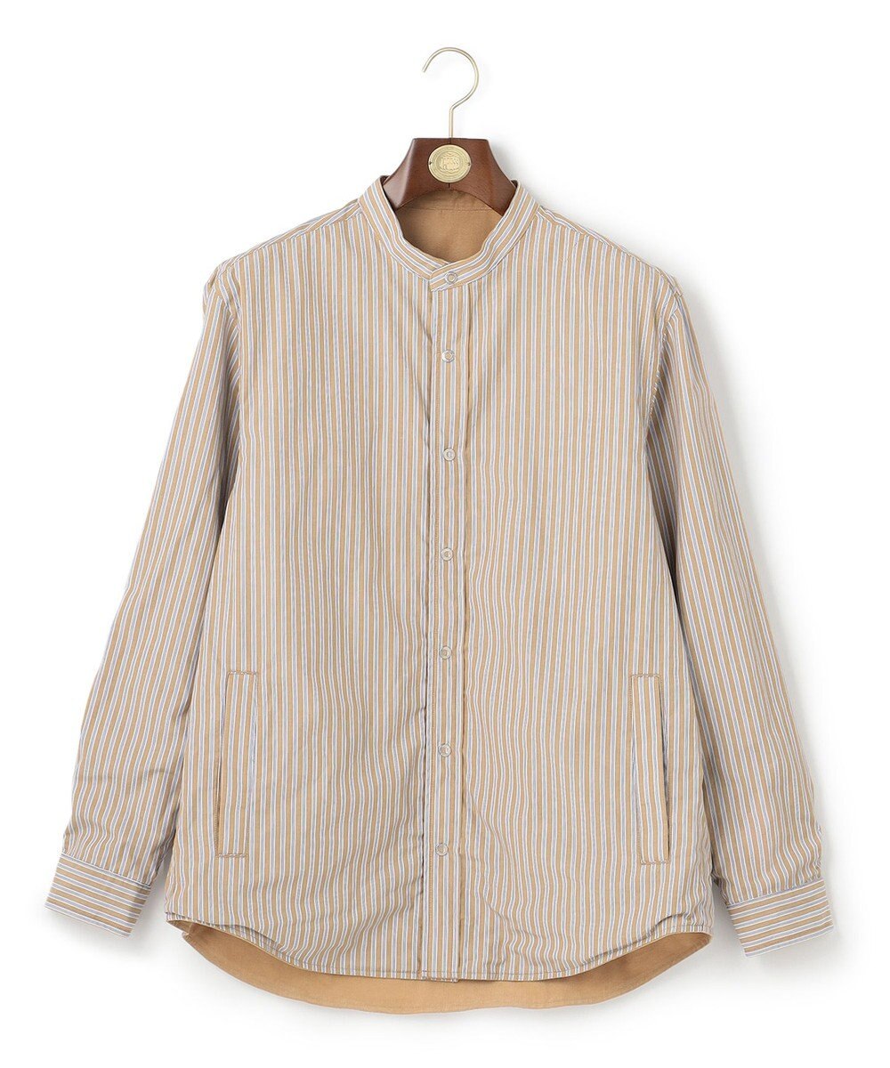 J.PRESS MEN バンドカラーリバーシブル シャツ 