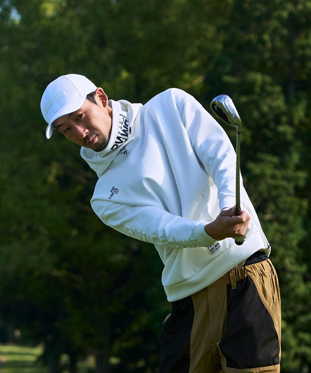 PW CIRCULUS 【MEN】スエード調 デタッチャブルフーディ 