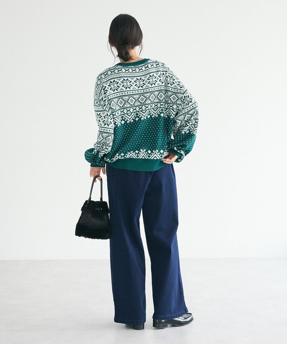 CRAFT STANDARD BOUTIQUE 裏起毛デニムワイドパンツ 