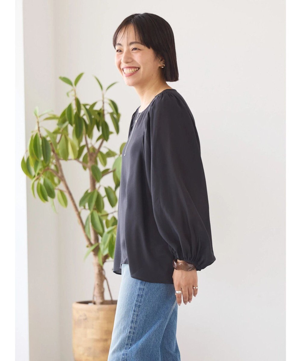 AMERICAN HOLIC 袖ボリュームシアーブラウス 