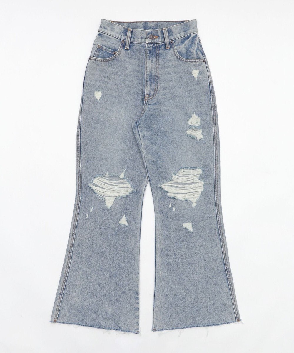 WEGO ダメージフレアデニムパンツ 