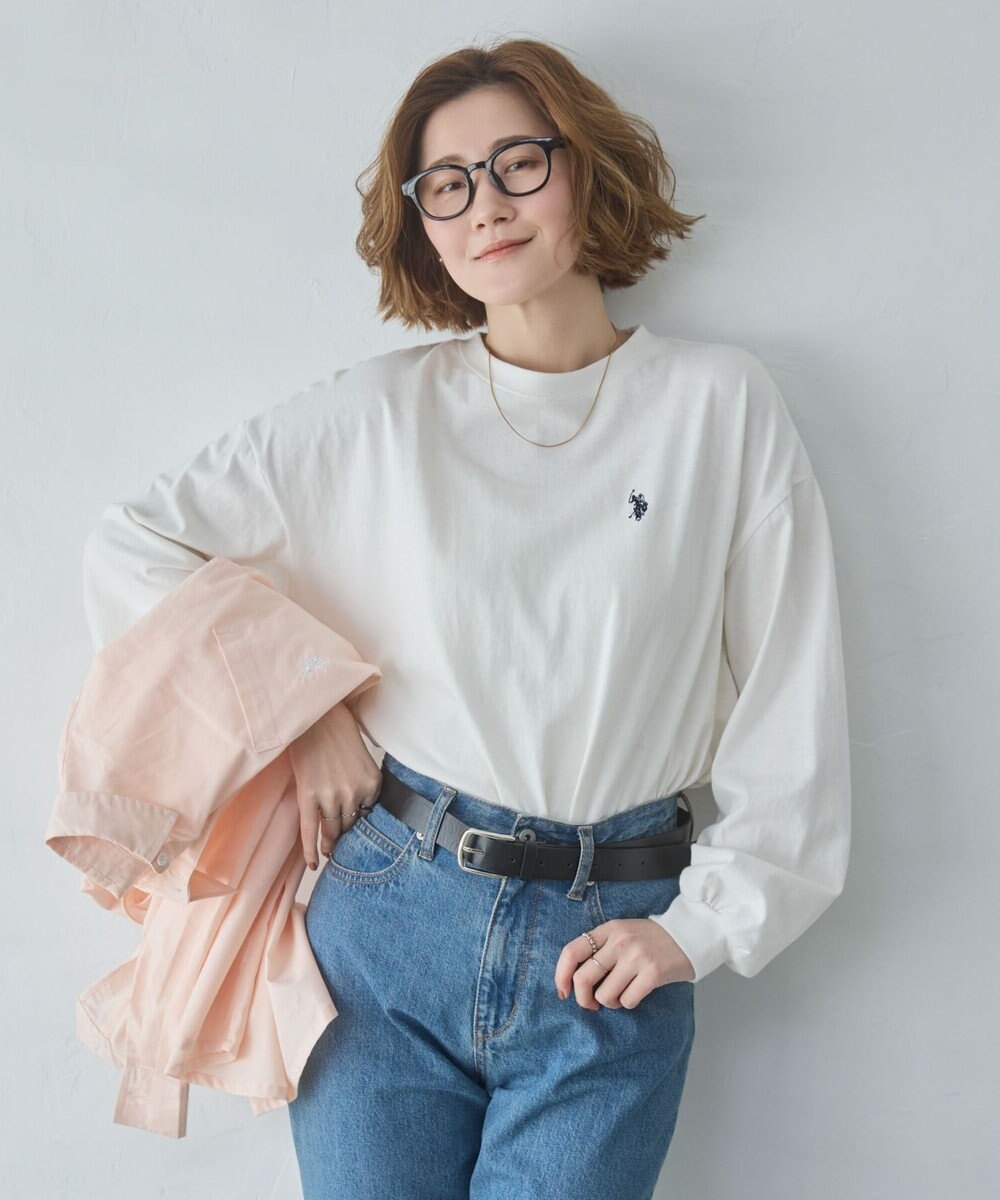 WEGO 【大好評により再入荷！】USPOLOだぼそでカラーロンT 