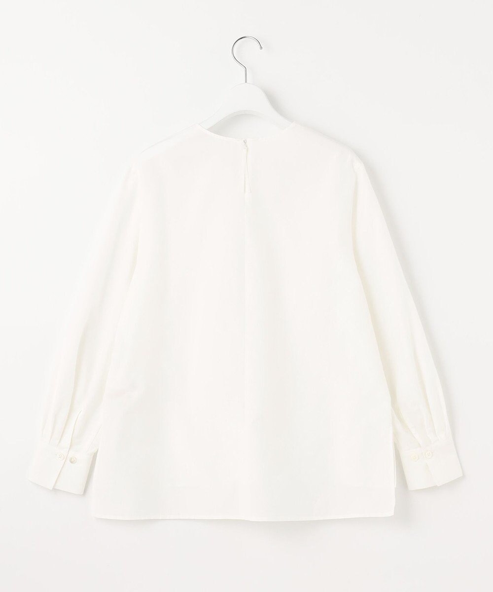 自由区 【XSサイズ～/洗える】シルクコットンブロードⅡ プルオーバーブラウス 