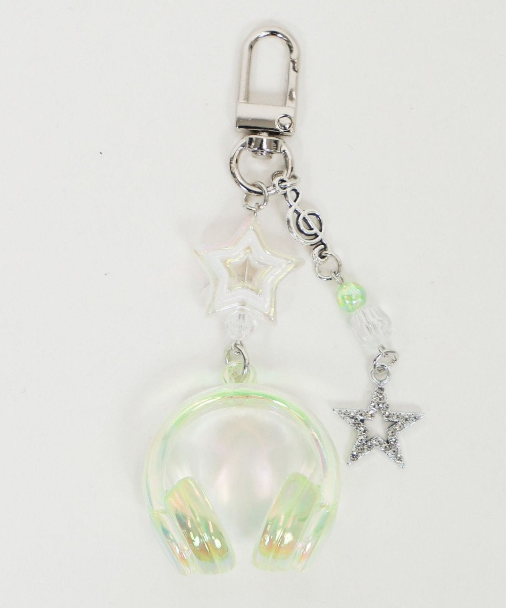WEGO オーロラクリアヘッドホンキーホルダー 