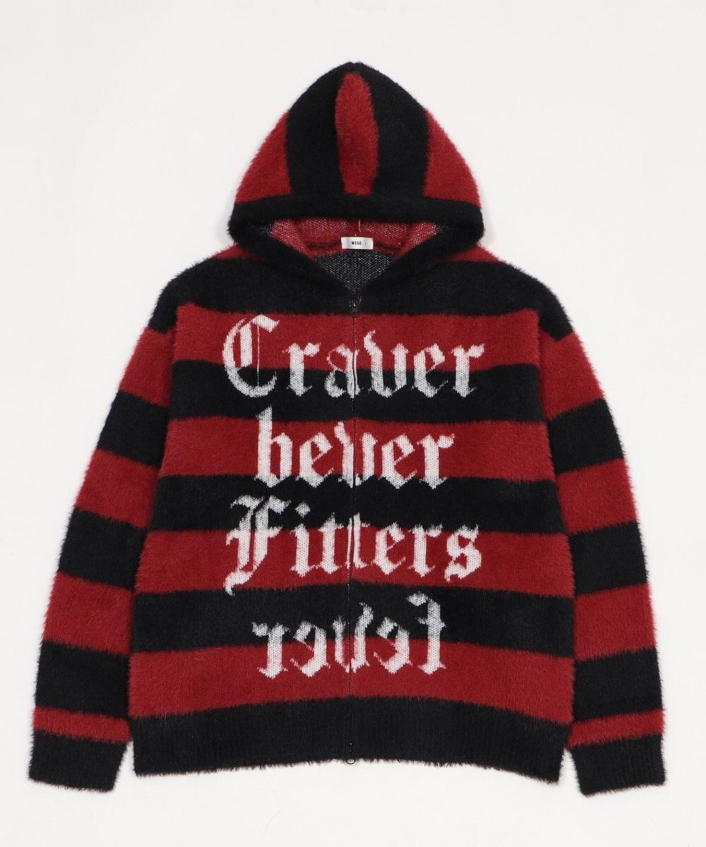 WEGO シャギーグラフィックZIPパーカー 