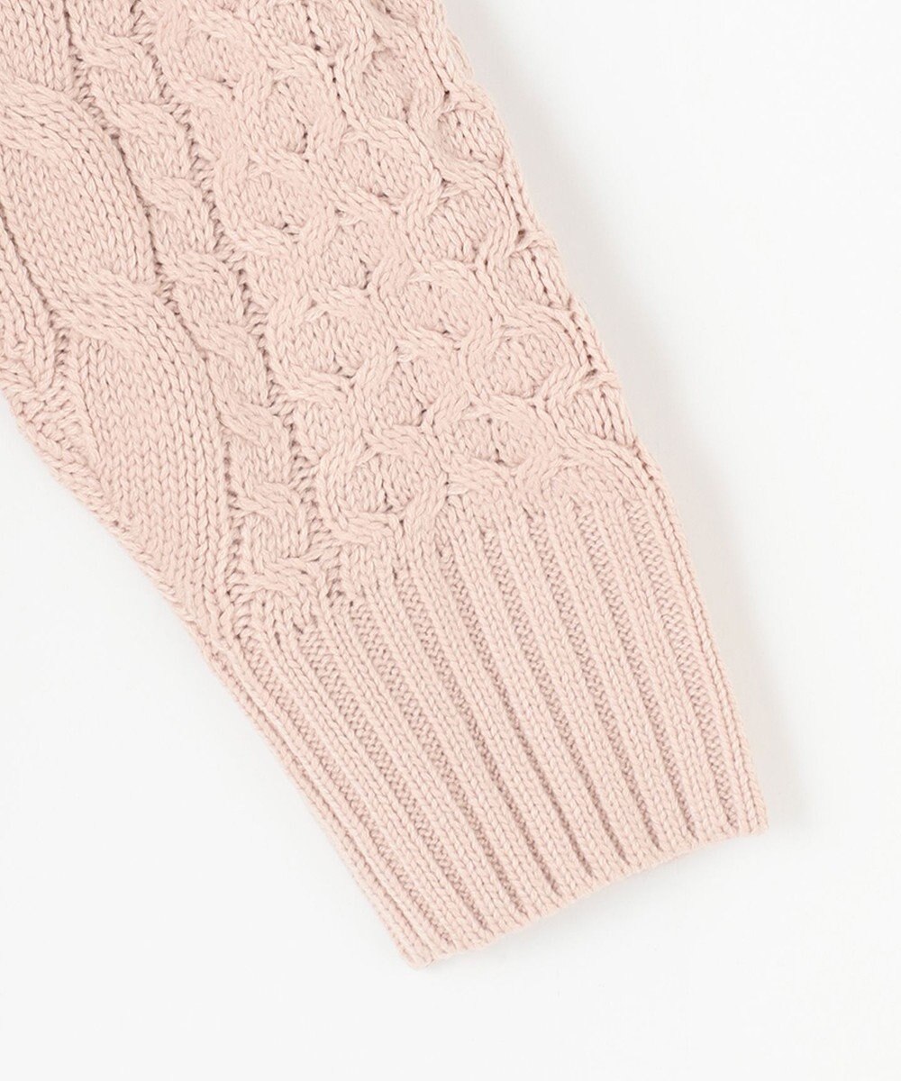 ANY L 【洗濯機可】ソフトタッチケーブルニット 