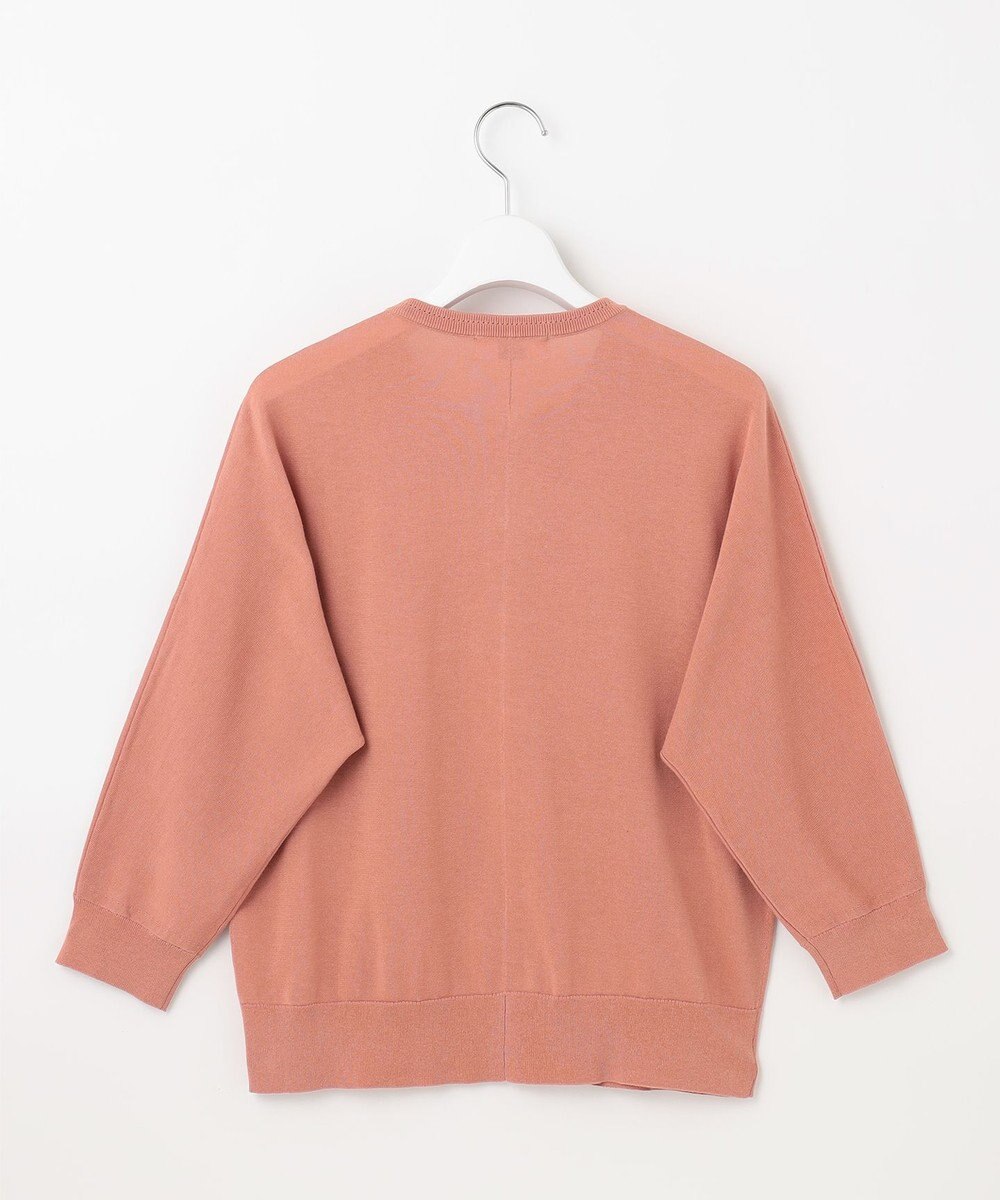 J.PRESS LADIES 【洗える・抗菌防臭】コットンアセテート ドルマン カーディガン 