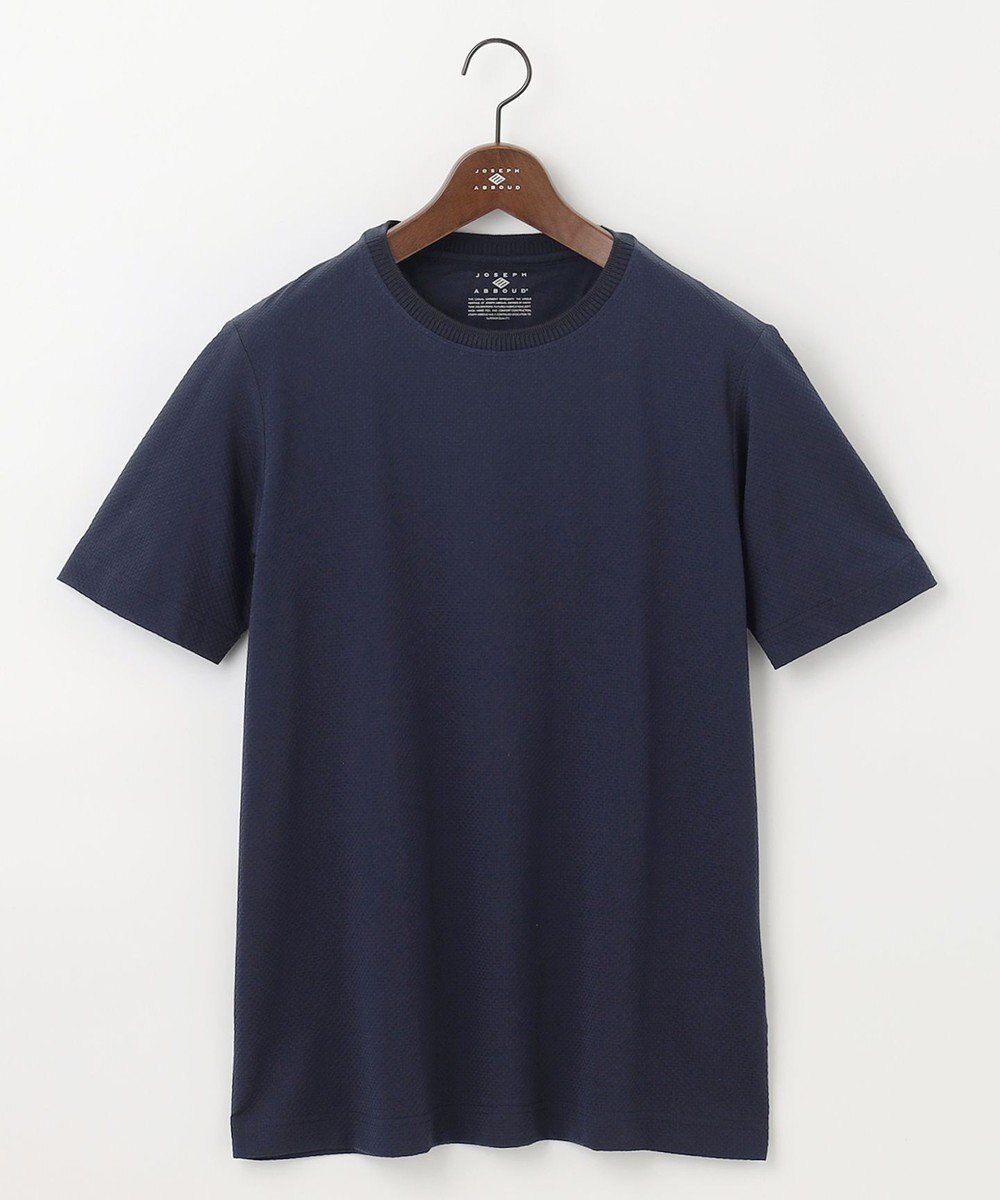 JOSEPH ABBOUD 【オーガニックコットン】ブロックサッカー Tシャツ 