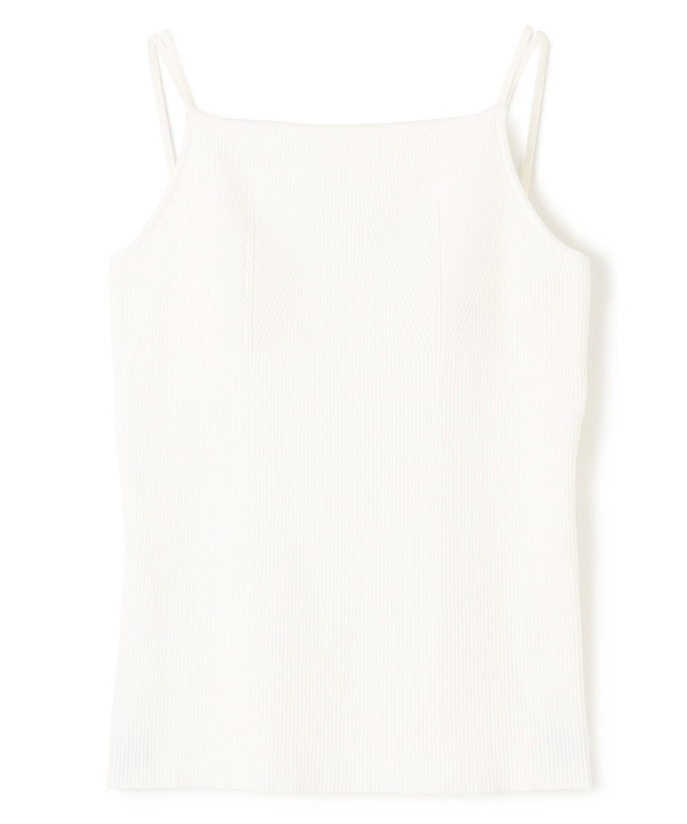 uncrave リブニット カップ付きキャミソール 