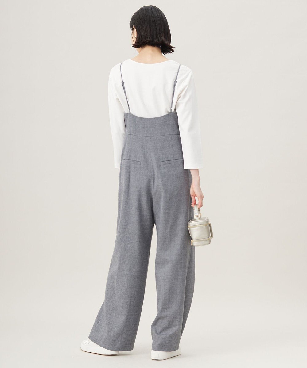 自由区 【洗える】ウォッシャブルウールサキソニー コンビネゾン 