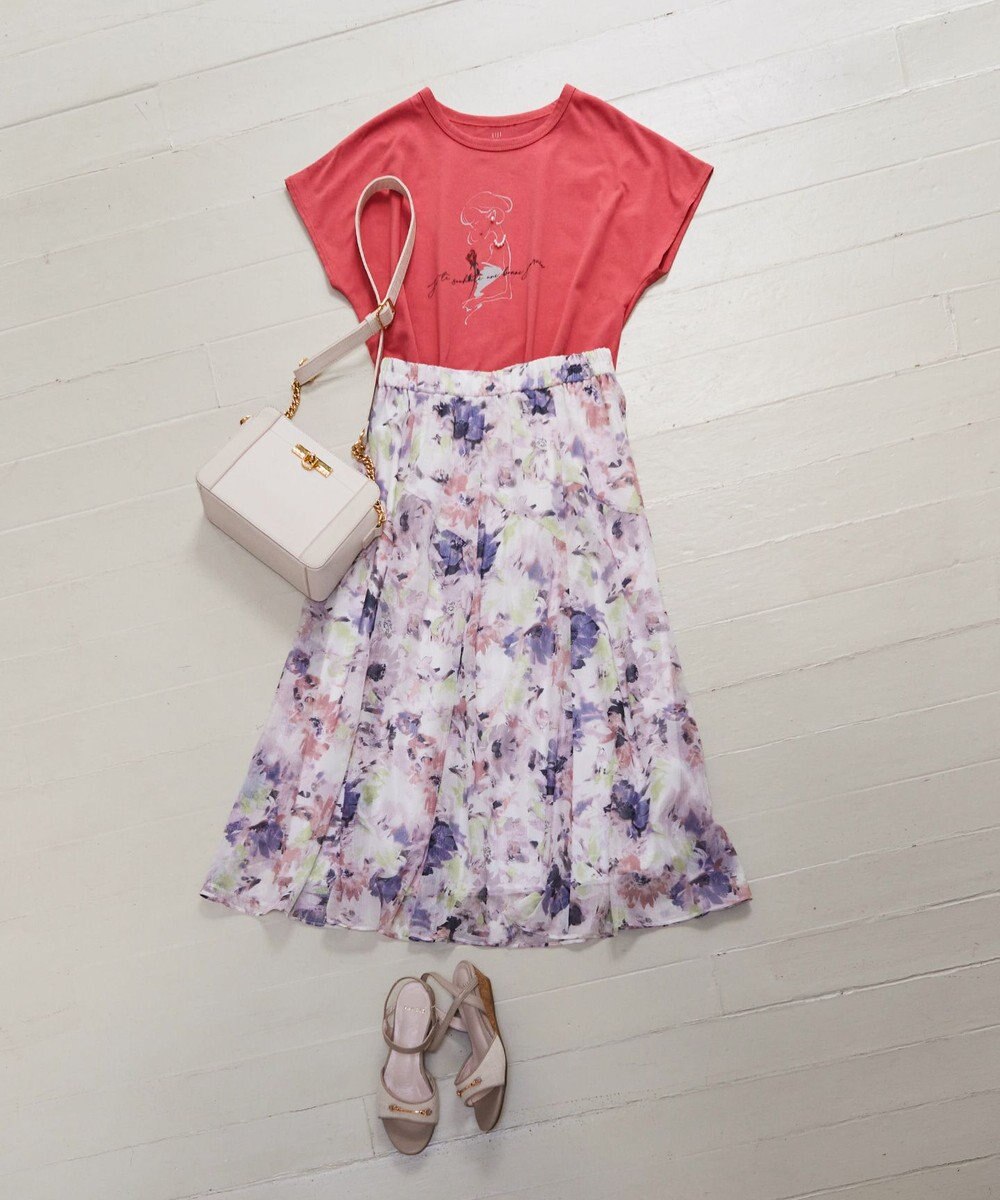 ANY SIS 【JIJI × any SiS】イラストフレンチスリーブ Tシャツ 