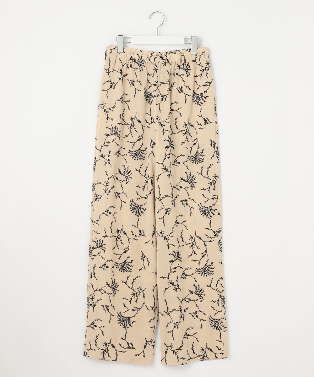 23区 【Indian Factory】フラワーエンブロイダリー ワイドパンツ 