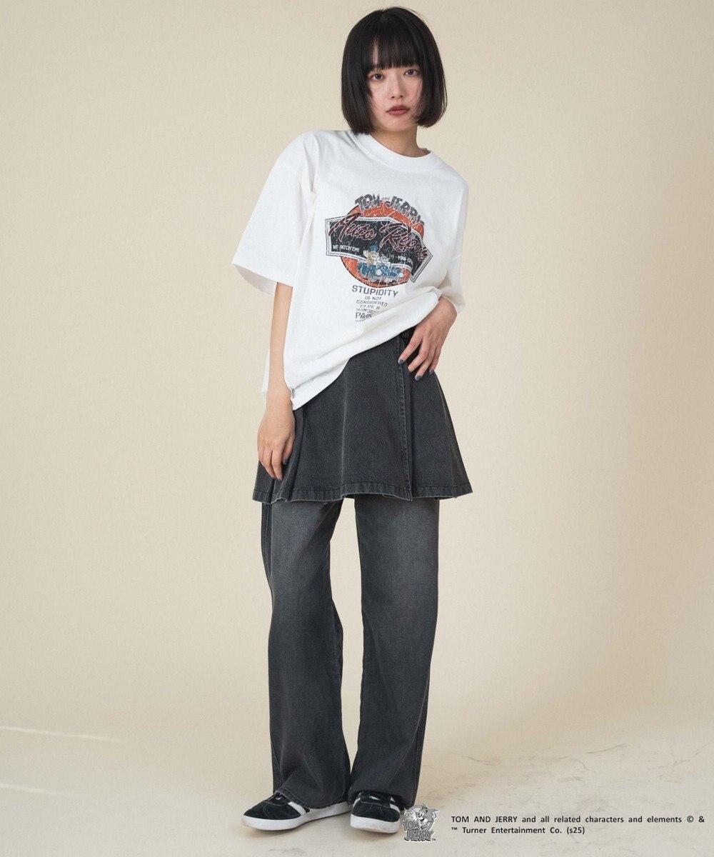 WEGO 【新柄追加/ユニセックス着用アイテム/SMLサイズ展開】TOMandJERRYグラフィックT（S） 