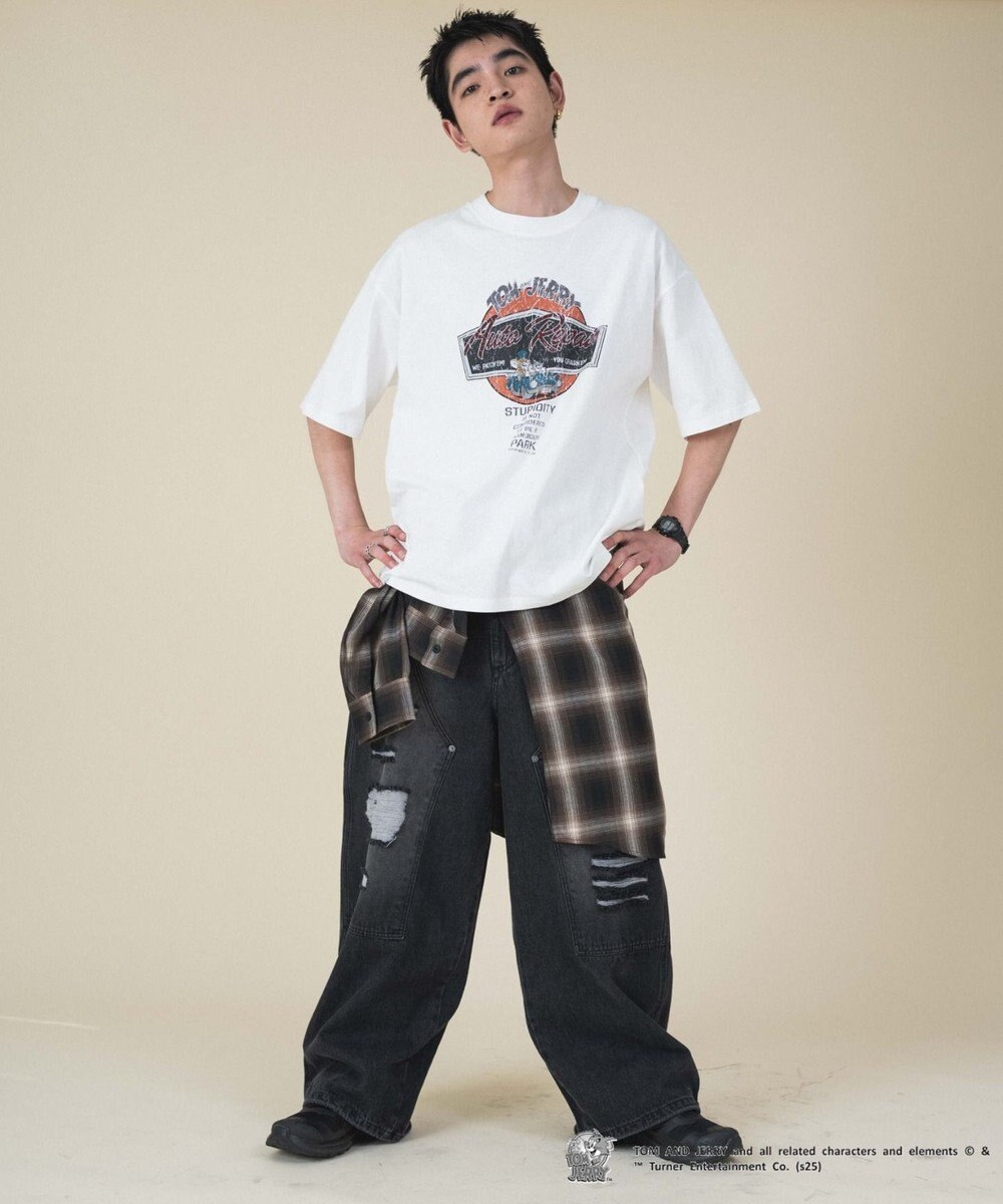 WEGO 【新柄追加/ユニセックス着用アイテム/SMLサイズ展開】TOMandJERRYグラフィックT（S） 