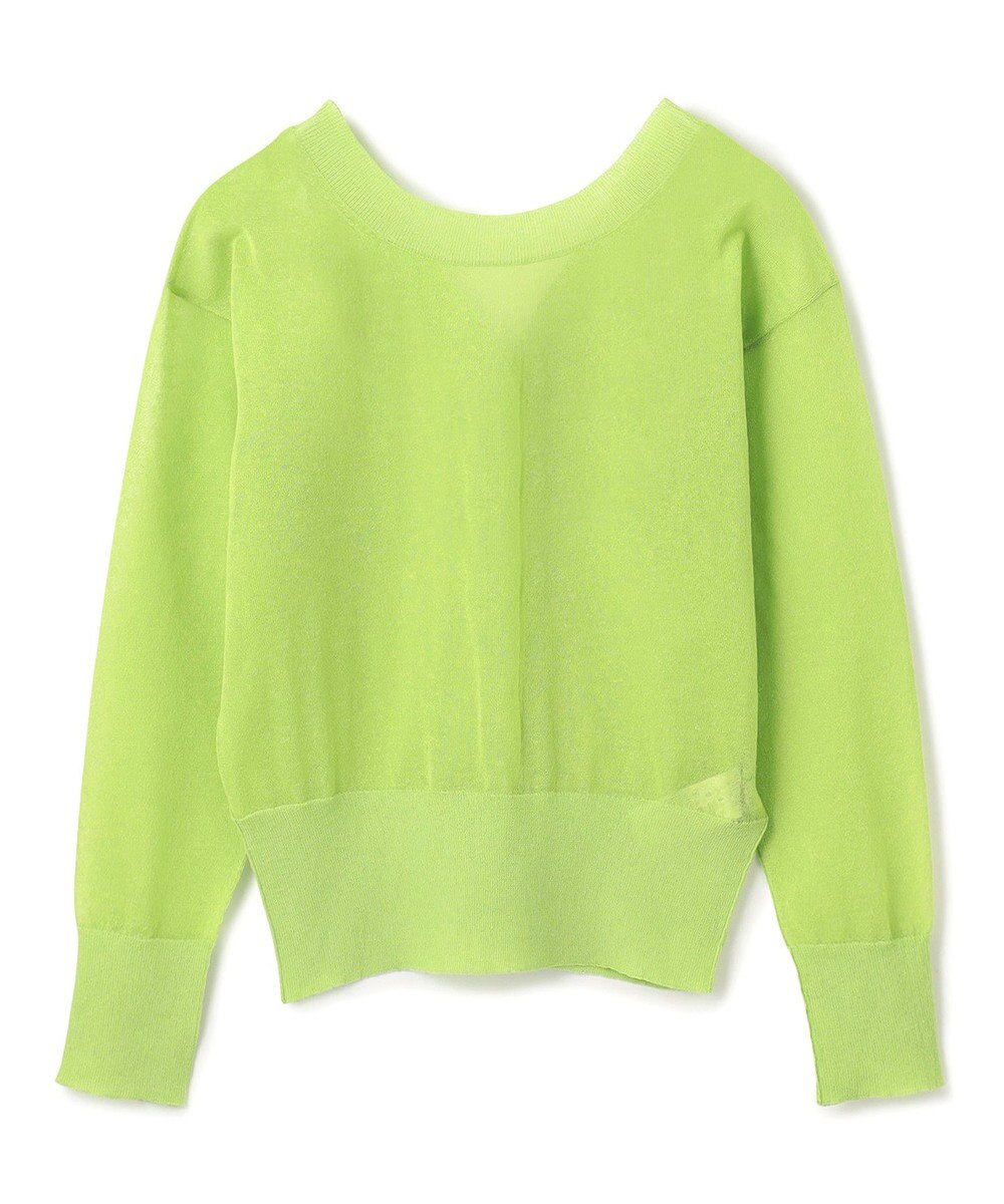 BEIGE， 【洗える・Oggi 7月号掲載】LUPINUS / 前後2WAYシアーニットカーディガン 